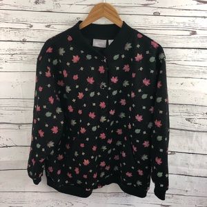Blair Snap Front Sweatshirt Fall Leaves XLG PT